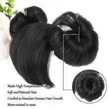 1 PC Of Children's Wig Braided Bangs Children's Fake Bangs Headband Cute Children's Wig