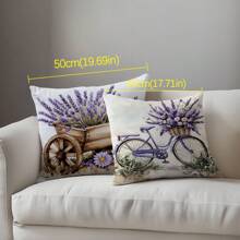 4 vỏ gối trang trí phong cách tối giản cổ điển màu hoa oải hương, chất liệu nhung đào in một mặt, kích thước 45*45/50*50/40*40CM, thích hợp cho ghế sofa hiện đại tối giản, trang trí phòng khách, làm quà tặng, trang trí tiệc - Nhiều màu - Xem 6