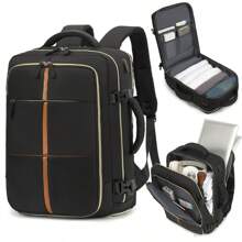 Mochila de viaje de gran capacidad para hombres y mujeres, mochila para portátil de negocios, aprobada para llevar a bordo, compartimentos de separación húmeda y seca multifunción, adecuada para la escuela, el trayecto, mochila para computadora en la temporada de regreso a clases