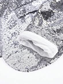 Shiny Silver Sequin Suit Jacket, Suitable For Parties, Dancing, Music Festivals, Men Glittering Blazers