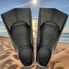 1pc Comfortable Silicone Swim Fins For Teenagers, Suitable For Swimming And Diving, Size Suitable For Beginner Adults, Please Order One Size Up, Beach Essentials, Beach Accessories, Pool Float