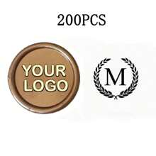200 Pcs Wax Seals Stickers, Custom Logo Wax Stickers, Handmade Wax Seal Stickers For Wedding Invitation, Self-Adhesive Envelope Wax Stickers-Bronze,Back To School,School Supplies,Multi-Functional,Ornamental,Reusable,Modern,Colorful,Cute,Vintage,Cartoon,Kawaii,Custom,Personalized,Unique,Customized,Workers,Clients,Students,For Business/Work/Office,For School,School Supplies,Back To School,For Office,For School,For Classroom,For Teacher Gifts,For University,For Colleague,For Dorm Rooms,For Teacher,For Boys And Girls,For Teenagers,Junior High School Students,Middle School Students,High School Senior High School Students,College Students,University Students,Freshman,Sophomore,Underclassmen