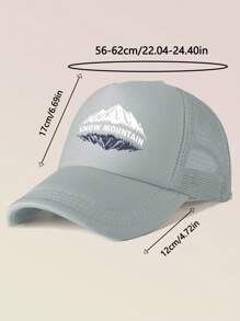 1pc Unisex Daily New Mesh Breathable Sports Outdoor Comfortable Versatile Sun-Protective Adjustable Baseball Cap - Shape - View 6