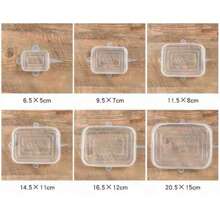 Rectangular Silicone Lids, Sealants, For Storage, Deodorization, Anti-Dust, For Bowls, Refrigerators And As Replacement Lids For Food Containers.