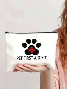 紧凑型宠物药品收纳袋、狗狗健康药品袋、狗狗旅行医疗包、兽医、趣味宠物医疗包、狗妈妈必需品、宠物急救箱、适用于办公室、家庭或汽车的急救箱