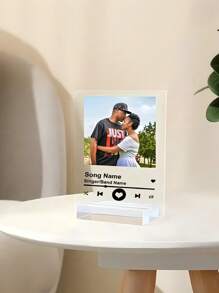 1PC Customized Acrylic Photos And Song Titles, Customized Photos, Customized Album Covers, Customized Acrylic Music Song Plaque Photos Gifts Birthday Graduation