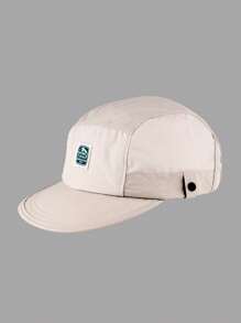 日系复古五片式拼接棒球帽男女夏季薄款透气防晒时尚贴布速干帽子 - 彩色 - 查看 4