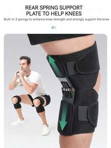 1pc Adjustable Sports Knee Pad With Spring Patella Support Gym Accessories Knee Support Sports Knee Pads Gym Knee Pads