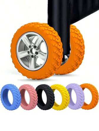 1/8 PCS Luggage Wheel Protector, Wheel Diameter 5-7.5cm Universal, For 8 Wheel Spinner Luggage Sets, Anti-Friction, Anti-Noise Luggage Cover, Luggage Protector, Vacation Travel Essentials Travel Accessories, Travel Accessories, Suitcases, Travel Essentials, Furniture Dust Covers