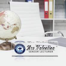 [Placa de empresa personalizada y duradera] Placa de escritorio personalizada de acrílico con logo, letrero de decoración de oficina personalizado para jefe o empresa, bloque de vidrio de acrílico transparente personalizado, regalos de oficina para compañeros de trabajo, jefe, maestro/regalos de aprecio a empleados para escritorio de oficina