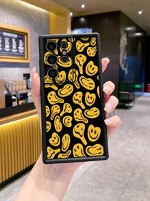 Expression 1pc 多笑脸相机防震手机壳兼容 Galaxy、Infinix、Redmi、OPPO、VIVO、Realme、POCO、Itel