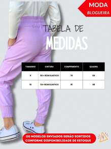 Calça Jogger Meninas Infantil e Juvenil Cores ALEATORIAS