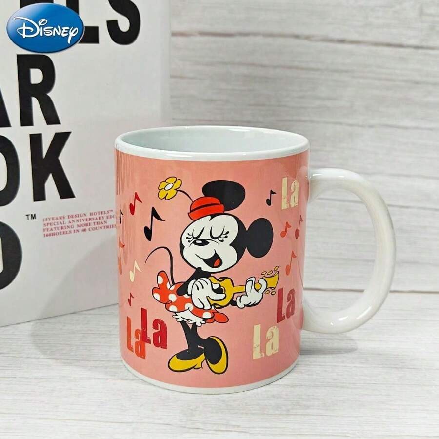 1 Cốc sứ màu hồng hình chuột Mickey của Disney được cấp phép chính thức 400ml Thiết kế nhân vật Minnie Donald Daisy Pluto cổ điển Hoàn hảo cho bữa sáng Cốc đựng nước cà phê Văn phòng tại nhà Bếp Lễ hội Giáng sinh Quà tặng sinh nhật - Minnie hồng MN-84324 - Xem 1
