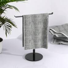 Towel Rack T-Shaped Towel Rack For Bathroom, Headband Storage Rack & Bathroom Towel Rack, Kitchen Towel Rack Silver Hand Towel Rack