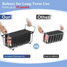 Stackable Freezer Basket With Handles, Refrigerator Storage Basket, Fits 198L Refrigerator Drawer - 6PCS - View 4