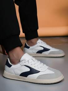 Wide-Width Design | Black & White Fashionable Item, Stylish & Versatile For Multiple Occasions, Suitable For Wide Feet & Overweight People - white ash - View 1