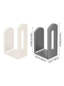 2 PIEZAS Estante premium para tapar ollas - Un estante de almacenamiento multifuncional con diseño antideslizante y superficie lisa, montado en la pared - Perfecto para pared de cocina, gabinete y almacenamiento en el mostrador, accesorios de cocina y soluciones de almacenamiento - Multicolor - Ver 4