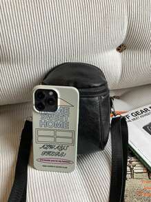 Retro Water-Resistant Vertical Mini Phone Bag, Portable Seashell Shoulder Bag, Versatile Casual Crossbody Bag For Travel Purse Vintage Side Bags For Men - Multicolor - View 10