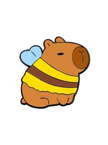 水豚胸针可爱卡通动漫水豚徽章个性背包男女配饰装饰别针扣适合日常节日聚会等场合佩戴饰品配饰送朋友 - 卡其色 - 查看 16