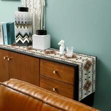 1 Pc Boho Western Table Runner,Kitchen Dinner Cafe Table Runners,Decor For Coffee Party Wedding