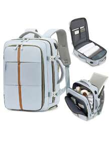 Mochila de viaje de gran capacidad para hombres y mujeres, mochila para portátil de negocios, aprobada para llevar a bordo, compartimentos de separación húmeda y seca multifunción, adecuada para la escuela, el trayecto, mochila para computadora en la temporada de regreso a clases