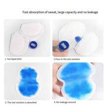 1pc/5pcs/10pcs/20pcs/50pcs/100pcs/150pcsSet Disposable Non-Woven Fabric Invisible Pad Anti-Sweat Patch, Minimalist White Underarm Anti-Sweat Patch, For Long-Lasting And Effective Sweat Prevention, Invisible Sweat Absorption