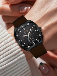 BIDEN BIDEN Ladies' Watch, Stylish Square Design, Suitable For Daily Leisure And Sports