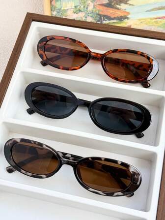 3pcs Women's Fashion Eyeglasses, Elegant For Beach, Party, Runway, Streetwear For Summer Beach Vacation,Outdoor,Travel