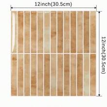12"X12" 5/10pcs Peel And Stick Backsplash Wall Tiles, Herringbone Chevron Design, Self-Adhesive Wall Stickers For Kitchen, Bathroom, Laundry Room, Home Decorations, Spring Decor