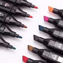 24/48/60/80/168 couleurs Marqueurs à alcool permanents à double pointe, comprenant un diluant incolore, une pointe fine, un ensemble de marqueurs à alcool à double extrémité, convenant aux artistes pour la peinture, le coloriage, le croquis, le marquage multicolore, sac de transport (emballage aléatoire)