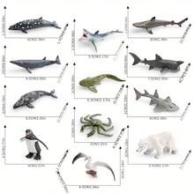 Realistic Penguin,Polar Bear,Reindeer,Seal,Arctic Fox And Wild Arctic Animal Model Figurine Set,Habitat,Arctic Animal Toys,Snow Animals - Multicolor - View 19