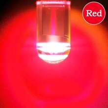 10 个 T10 水晶集成宽光 LED 汽车灯泡，摩托车车指示灯。