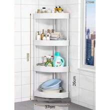 4 Tier Multipurpose Triangle Storage Rack 0807 - Blanc - Voir 4