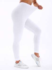 3 paquetes de Leggings casuales negros de moda para mujeres, pantalones ajustados blancos para fitness, deportes y con alto nivel de estiramiento, pantalones de tela suave y cómoda con cepillado para exteriores, senderismo, playa, caminata, Pantalones de yoga para sentadillas, Capri Caqui