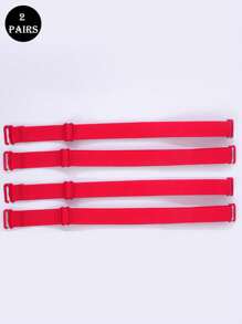 2 对 21.6 英寸女士内衣可调节胸罩肩带，防滑弹性胸罩配件 - 彩色 - 查看 12