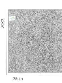 Gray Microfiber Dish Towel, Suitable For Household Chores, Kitchen, Car Cleaning, Non-Shedding And Reusable - Grey - View 2