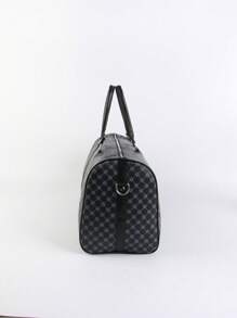 1 Pc Leisure And Business High-Capacity Full-Size Printed PU Leather Zipper Style Double Handle Handle Strap With Adjustable Shoulder Strap Fashionable Travel Bag Suitable For Men And Women For Vacation Holiday&For Business&For Back To School Bag For School School Accessories School Stuff