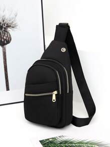 New Fashion Women Chest Bag Shoulder Crossbody Bag Waterproof Large Capacity With Data Port Backpacks Versatile