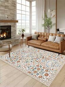 早春花卉农场风格装饰地毯，适用于庭院、卧室、客厅、厨房家用地毯、入口垫 - 公尺叢 - 查看 15