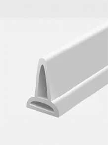 1 件硅胶浴室防水条，自粘式淋浴房防水条，固定条，干湿分离，可弯曲，易于安装，无需电源，适用于家庭厨房、淋浴、浴室门洗衣机淋浴坝阻水器配件淋浴防水保护器家庭浴室装饰秋季装饰返校 - 白色 - 查看 9