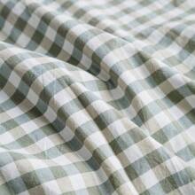Light Blue Gingham Duvet Cover Queen 100% Washed Cotton Blue Plaid Duvet Cover Set 3 Pieces 1 Blue Grid Duvet Cover With Zipper Ties 2 Pillow Cases Luxury Gingham Plaid Bedding Set Breathable - Green Gingham - View 7