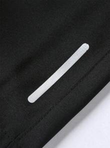 4 piezas de pantalones cortos para hombre para deportes y ejercicio al aire libre, con cintura con cordón, rayas reflectantes, transpirable y de peso ligero, para primavera/verano