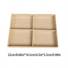 1pc Multifunctional Blank Jewelry Display Tray, Suitable For Necklaces, Earrings, Rings, Great Gift For Women