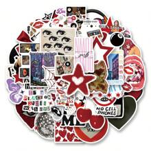 50pcs Downtown Y2K Girls Sticker Pack - Reusable Stickers Suitable For Water Bottles, Laptops, Skateboards And More. Vibrant Aesthetic Graffiti Set, Great For Journals, Scrapbooks, Party Supplies, Perfect For Winter & New Year