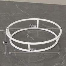 厚实坚固的锅架，2 层厨房储物架，耐热圆形锅架