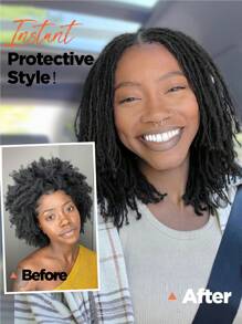 Full Lace Dreadlock Wig With Baby Hair Straight Faux Locs Wig For Women And Men Lightweight Pre-Plucked Micro Locs Wig African American Synthetic Twist Braid Wigs