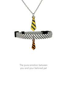 2 件主人与宠物配套套装，时尚领带和项圈，适合猫/狗，男女通用项链，适合日常佩戴、节日和派对 - 領帶項鍊 - 查看 23