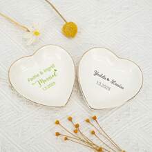 Customized Name Ring Dish, Personalized Ring Dish, Custom Jewelry Dish, Wedding Rign Holder, Engagement Gift For Her, Wedding Gift, Bridal Shower Gifts, Multi-Functional, Colorful, Modern, Custom, Personalized, Unique, Ideal Gifts For Him, Ideal Gifts For Her, Boyfriend, Dad, Girlfriend, Mom, Family, Friends, Tea Room, Home, Garden, Office, For Anniversaries, For Valentine's Day, For Mother's Day, For Birthdays, For Father's Day, For Graduation, For Weddings, For Housewarming, Home Decor, Home Decor