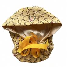 Gorro quirúrgico con forro de tela y forro colorido para enfermeras, Halloween, Día de San Valentín - sombrero de pelo largo agrandado - Ver 23
