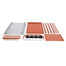 YUNRUX Red Welding Table Welding Table 600lbs Load Capacity Steel Welding 36*24in - Red - View 8